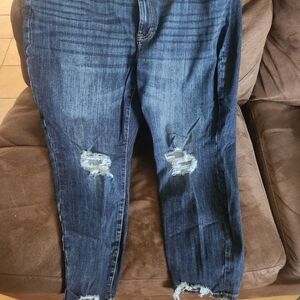 Sonoma Dark Blue Ripped Skinny Jeans
